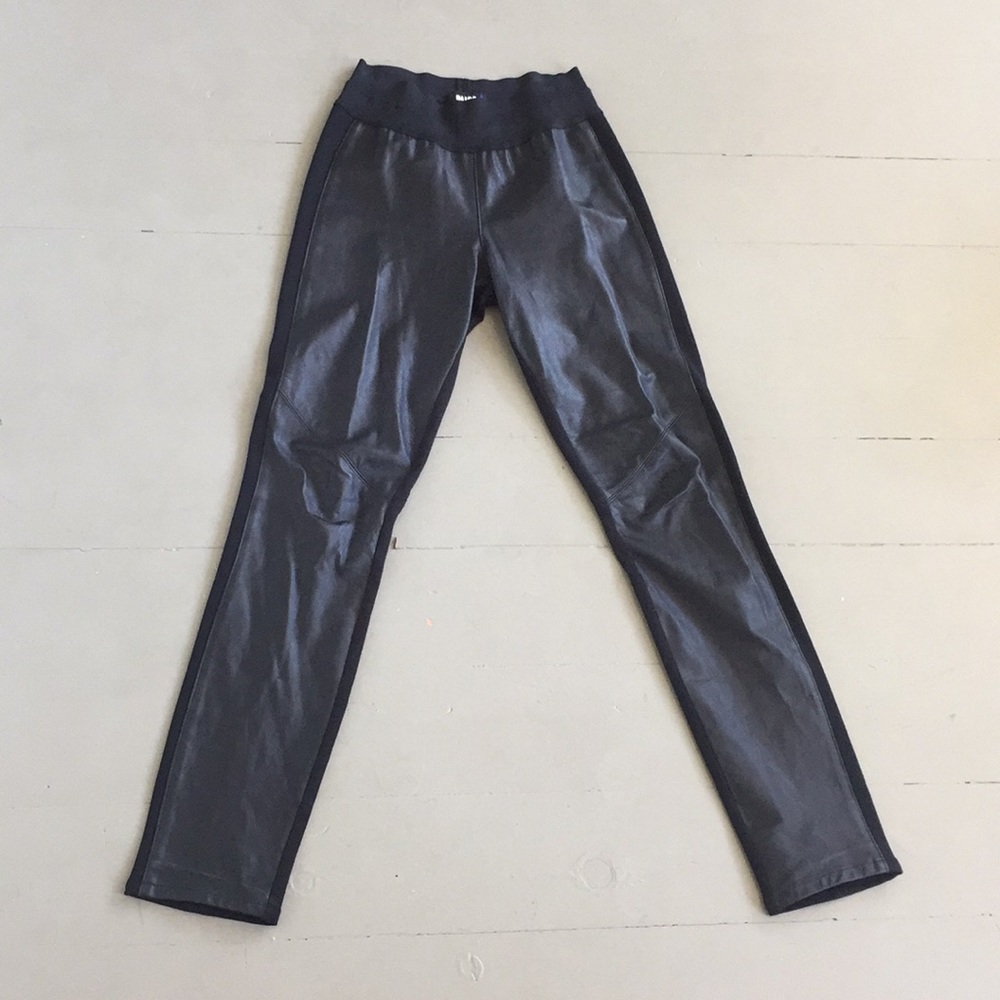 Paige leggings with leather detail
